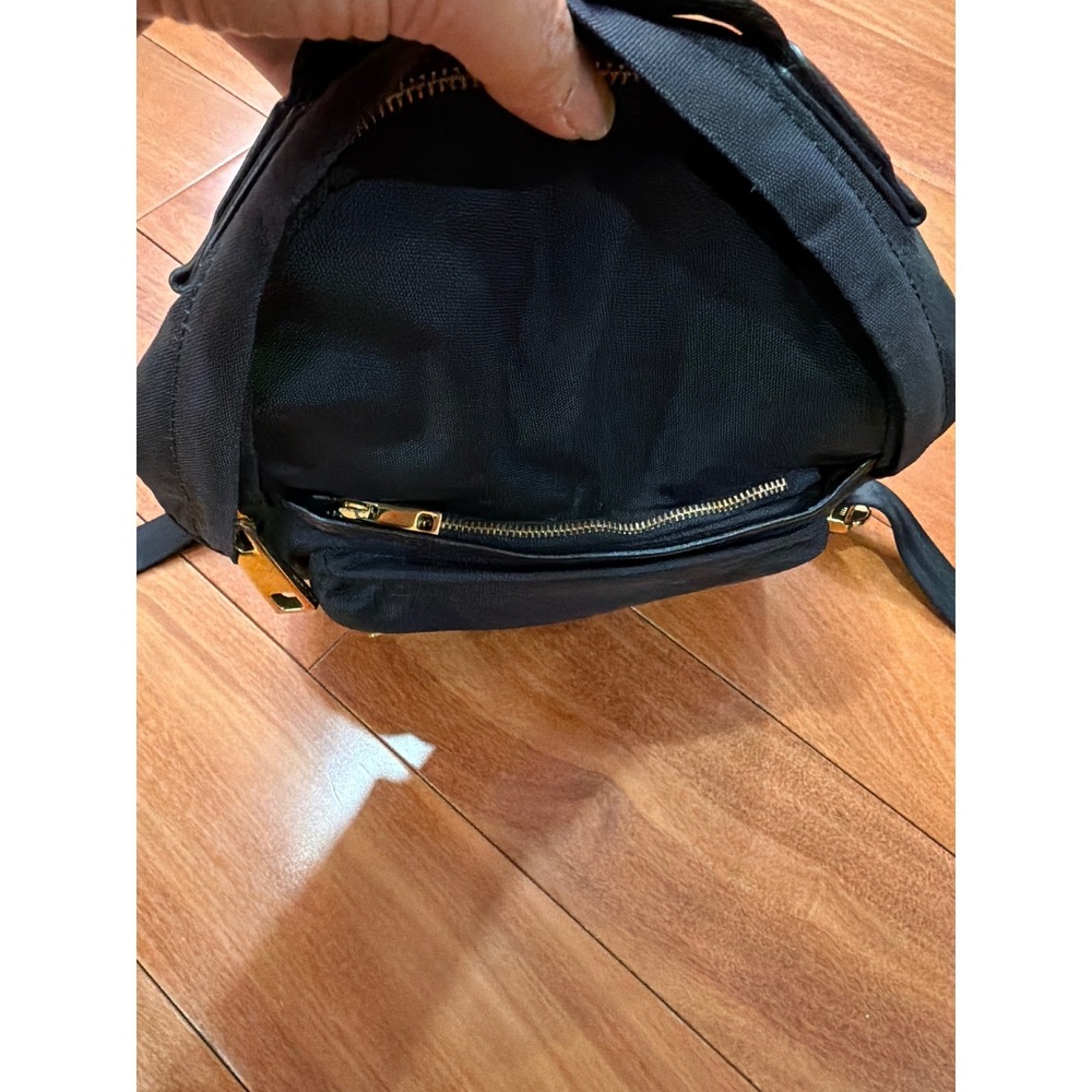 Marc Jacobs Mini Backpack Womens Black Nylon Gold Hardware Small OS - Picture 4 of 10